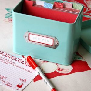 How to Make Cute Recipe Box Dividers