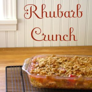 Rhubarb Crunch