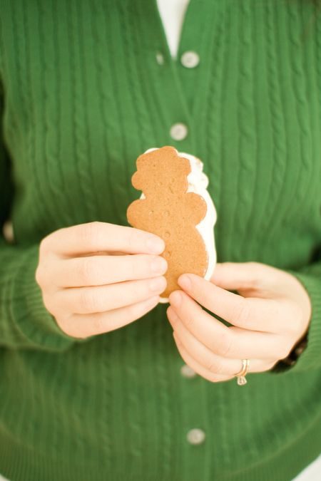 Gingerbread Eggnog Ice-Cream Sandwiches