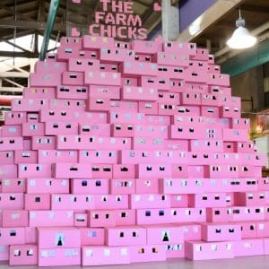 The 2017 Farm Chicks Entry Display Installation