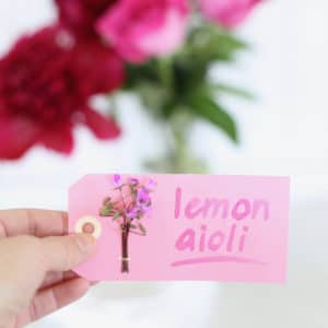 How to Make Buffet Food Markers