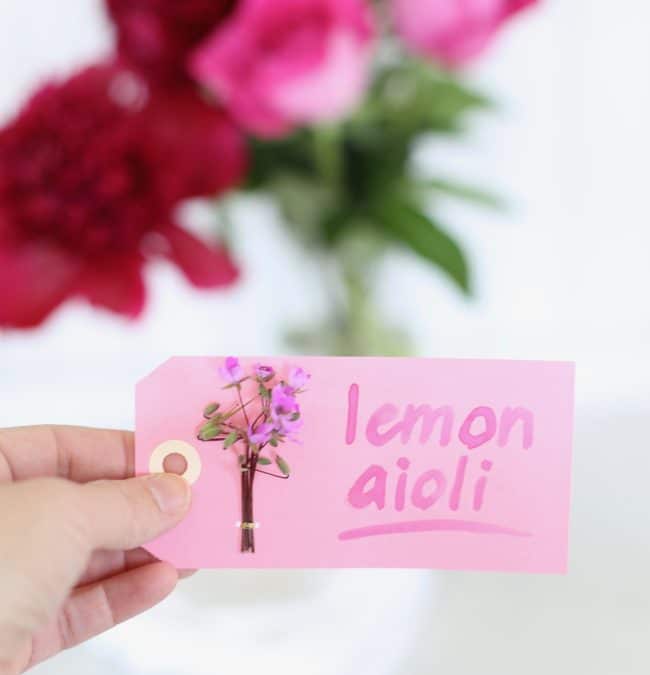 How to Make Buffet Food Markers