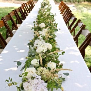 How to Make a Floral Table Runner Centerpiece