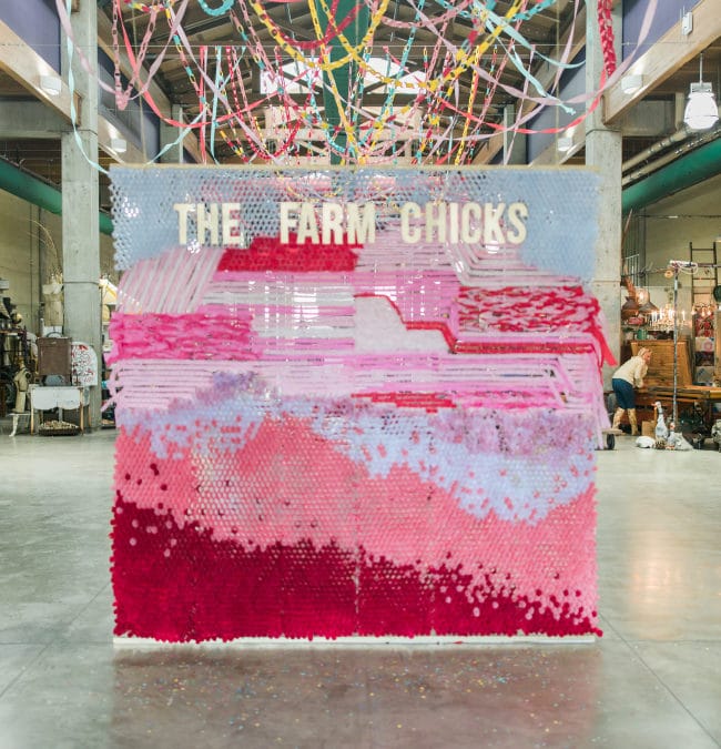 The 2018 Farm Chicks Art Installation