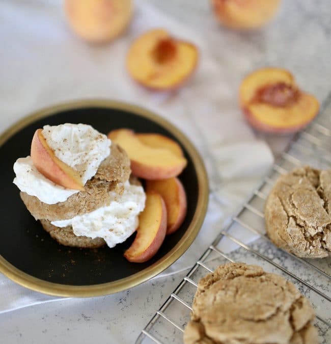 Spiced Peach Shortcakes Recipe
