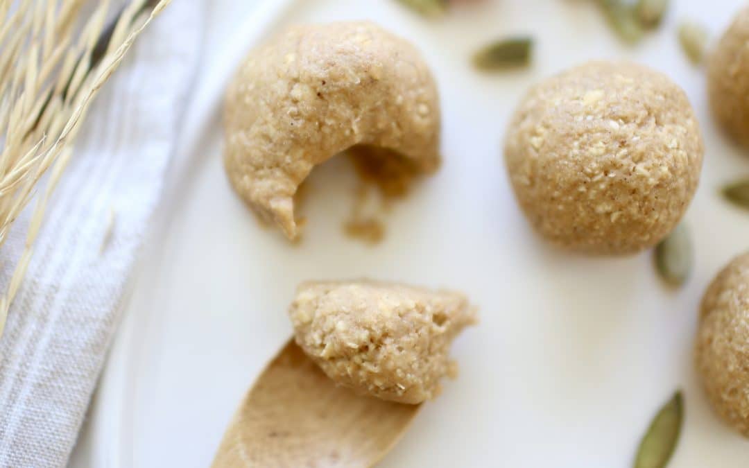 Nutritious Pumpkin Spice “Cookie Dough” Bites