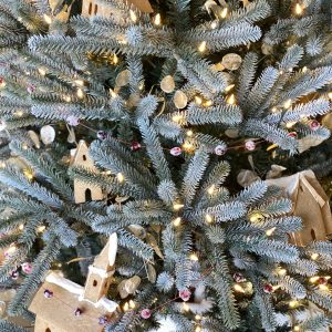 Christmas Tree with Real Gingerbread Ornaments